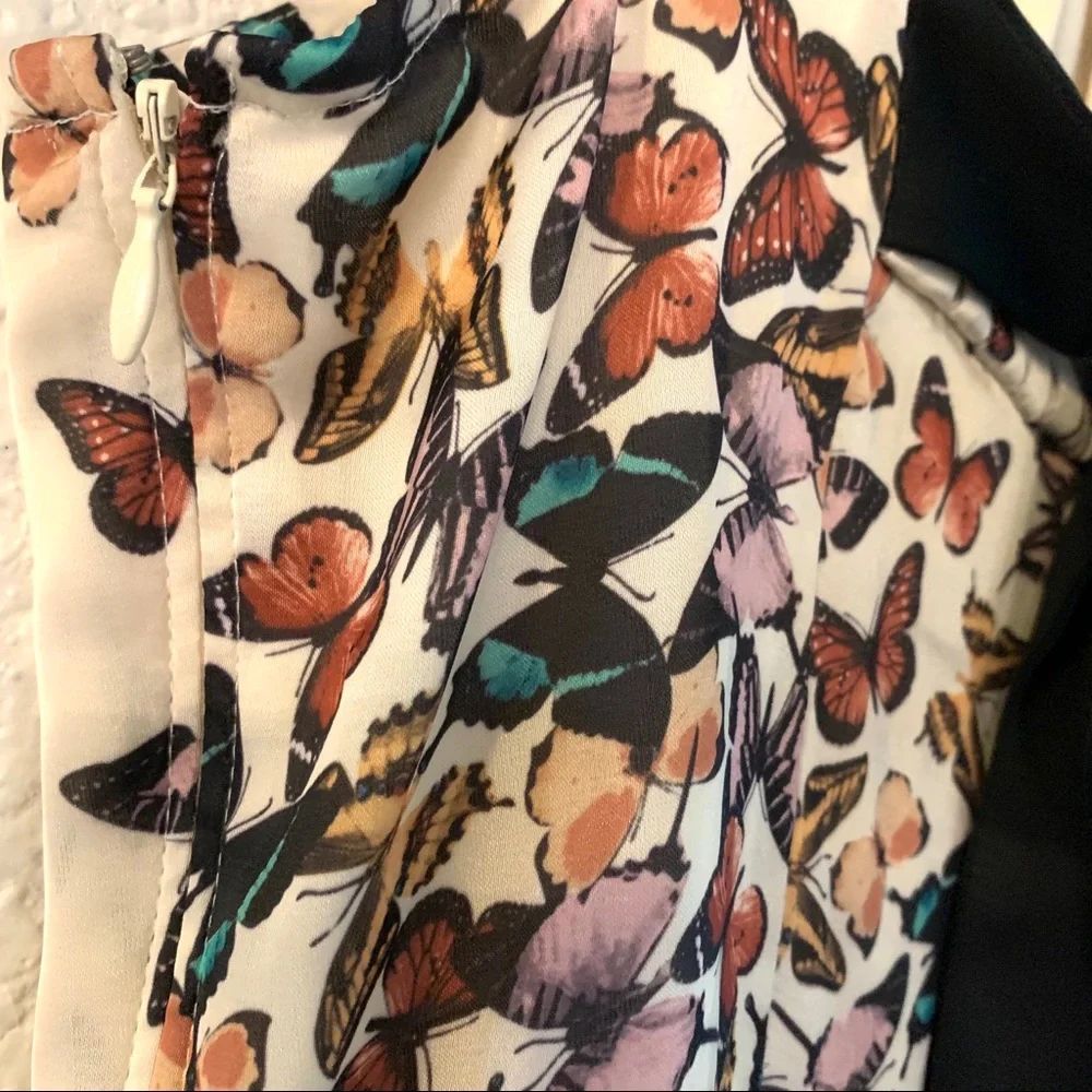 Ted Baker Butterfly Midi Dress Size 8 Sleeveless - Picture 7 of 16